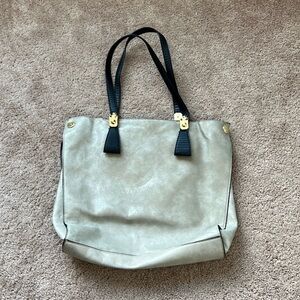 Antonio Melani Metallic Gold Faux Leather Tote Bag